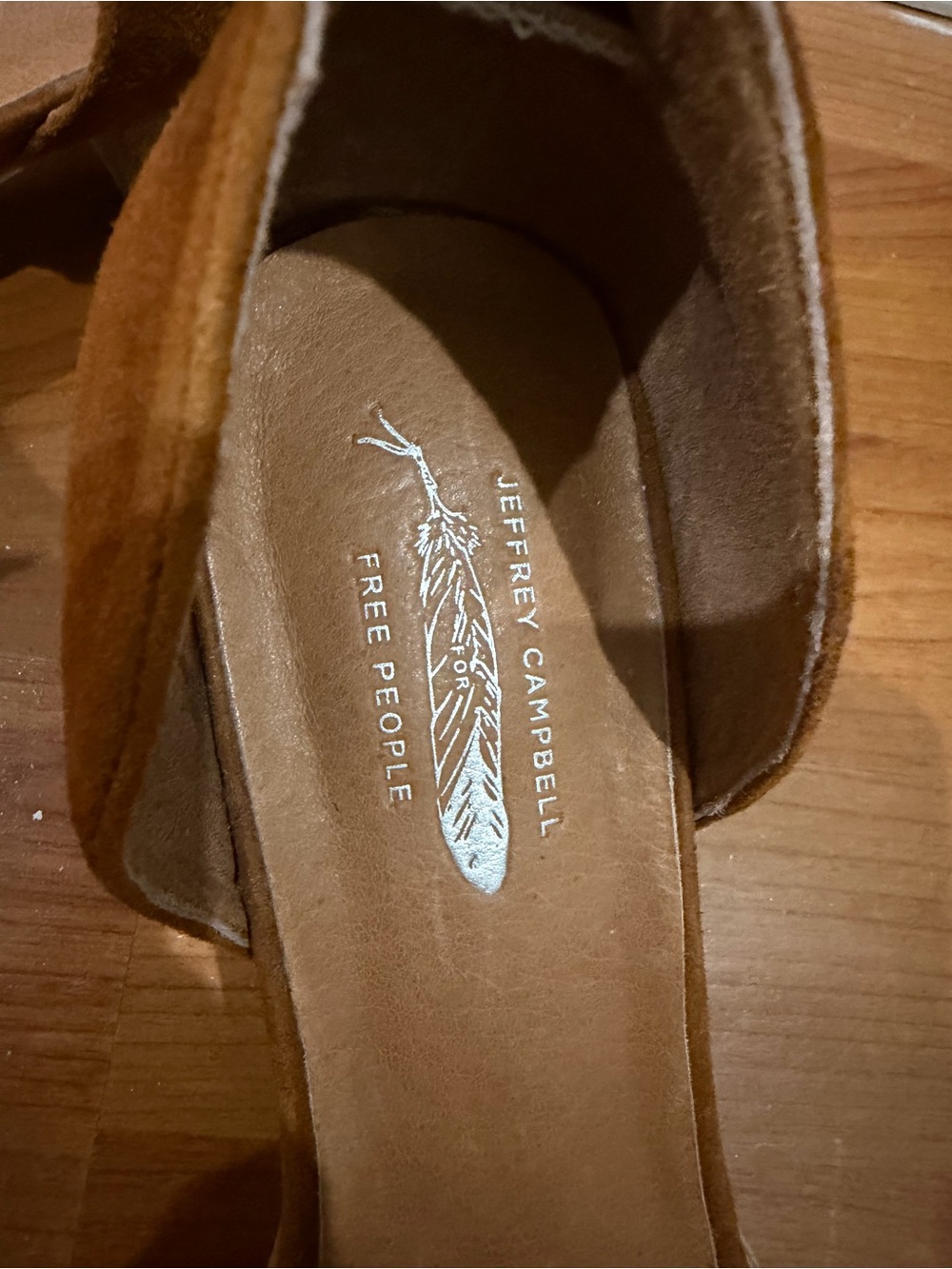 Jeffrey Campbell Suede Tassel D'Orsay Flats - Cognac - Picture 3 of 4